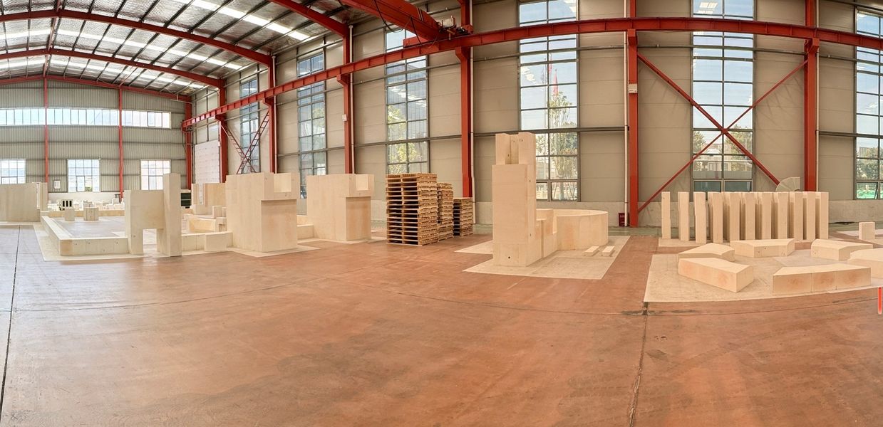 Henan Hongtai Kiln Refractory Co.,Ltd. linea di produzione del fabbricante
