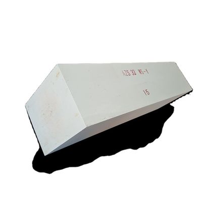 AZS mattoni in forno di vetro Zirconio bianco ossidato fusione fusione refrattaria Dimensione standard