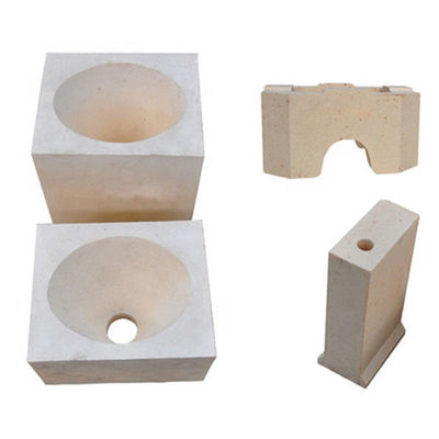 16% di SiO2 Contenuto AZS Alto contenuto di allumina Zircone sabbia mattoni refrattari per forno a vetro galleggiante
