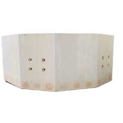 Tubi standard di sabbia di zircone di alluminio di alta purezza senza fori di ventilazione per tubi di forno di vetro