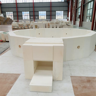 Fornitura di mattoni di zirconia corindone 33% ZrO2 blocco di allumina per blocchi AZS refrattari di vetro