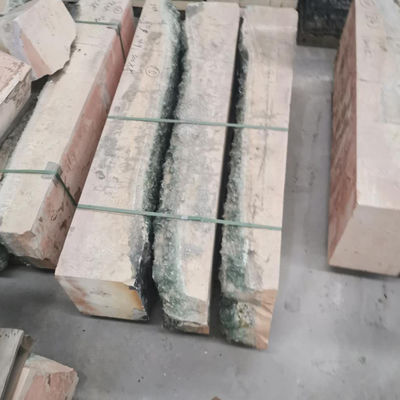 Fornitura diretta di mattoni refrattari di zirconia mullite Azs blocco di materiale per mattoni da fuoco sfusi