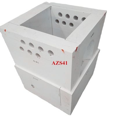 Piccolo contenuto di MgO 45% Al2O3 Fuso Zirconio Corindone Fuoco Bricks Azs Blocco per forno di vetro