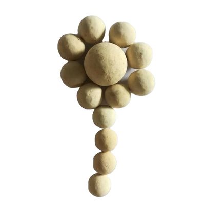 99%95%92% Alumina inerte ceramica sfera/sfera in giallo chiaro per applicazioni chimiche