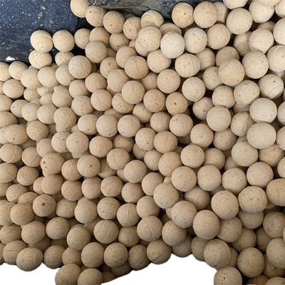 Contenuto di SiO2 di 0,1% 19 mm Dia Alumina sfere refrattarie per la densità di massa di 2,25-2,65 g/cm3