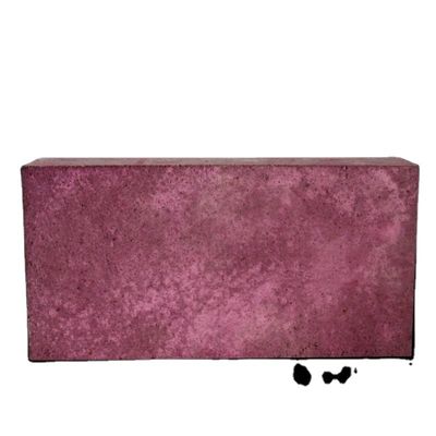 Cromo Refractories Brick For Skid Rail Pink Corundum F36 con contenuto di CrO 12% e dimensioni personalizzate