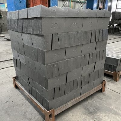 Magnesia Refractory Bricks Mgo-C Magnesite Carbon Brick per apparecchiature termiche Nero