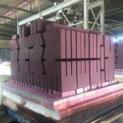 Forno di fusione di mattoni di cromo corindone non ferrosi con servizio di lavorazione a foratura