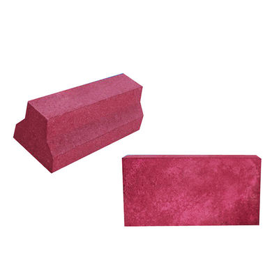 80% blocco di allumina resistente alle alte temperature mattoni rossi di cromo corindone per forno di vetro
