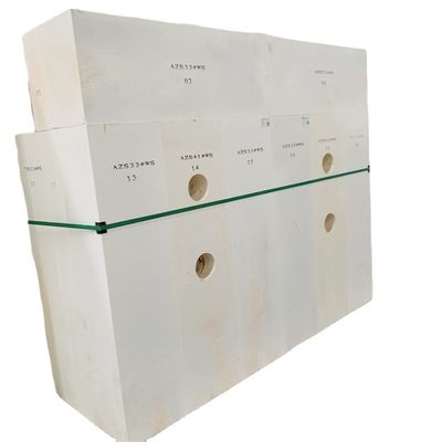 Progressivo fusione di allumina zircone silice AZS mattoni per forno di fusione del vetro