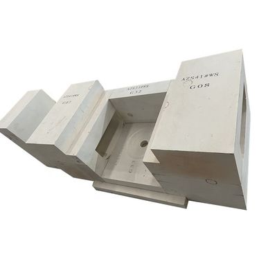 16% Contenuto di SiO2 AZS Zirconia Corundum Bricks per forni di fusione di vetro in Henan