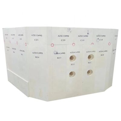 Materaio di caldaia AZS fuso ossidato per forno di vetro personalizzato da Henan Refractory Brick