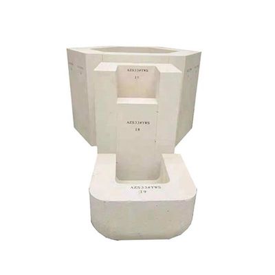 Altamente resistente blocco refrattario AZS41 competitivo per varie applicazioni industriali