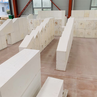 Basso porosità apparente AZS41 mattoni di zirconia fusa corindone per forno di vetro
