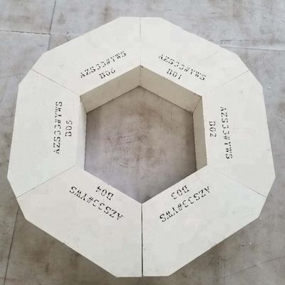 AZS mattoni refrattari per forno di vetro